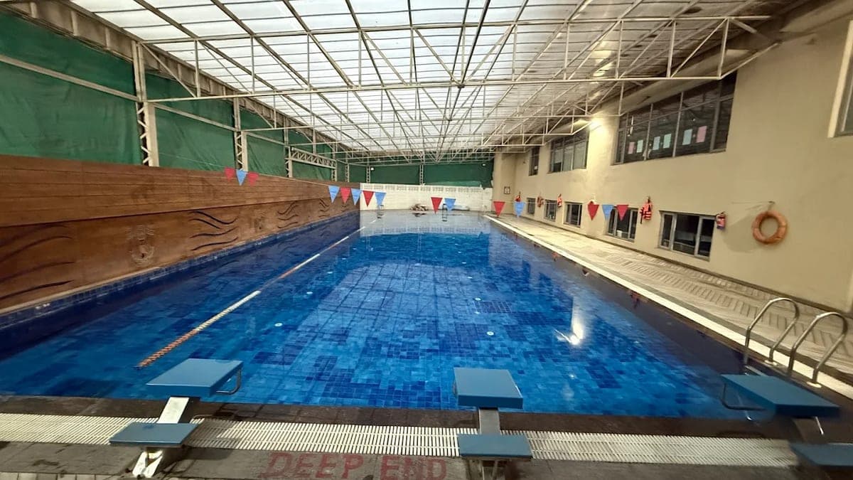 Coaching session in progress at The Breathe Swimming Academy, Sector 50 Gurugram